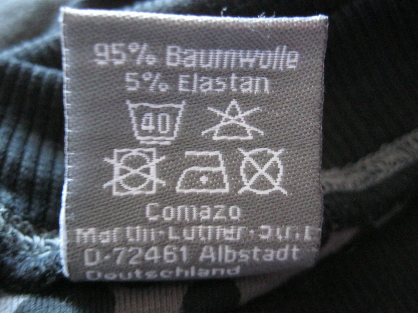 Comazo Long-Shirt Sweater Feinripp Baumwolle Schwarz 46