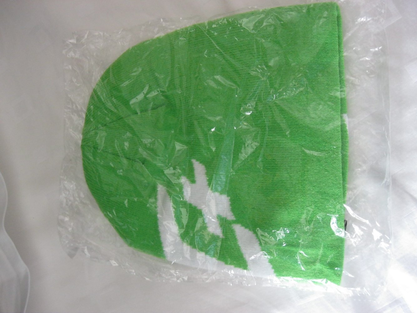 Zec+ Nutrition NEU Strickmütze Beanie Neongrün/Weiß Unisex OVP