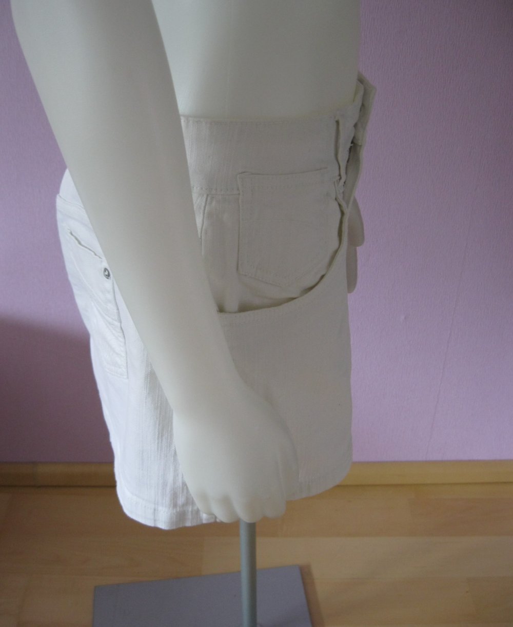 Jeans-Rock # Okay # weiß # XL/42