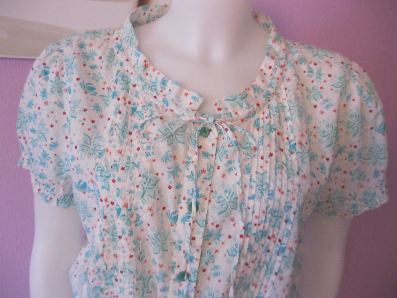 Tunika # Bluse # Outfit # Baumwolle # Blumenprint # 42