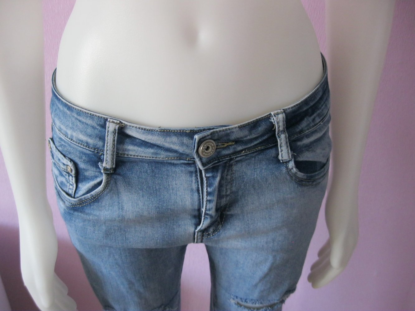 Skinny Jeans # Ripped # By Sasha # blau # Size M/38