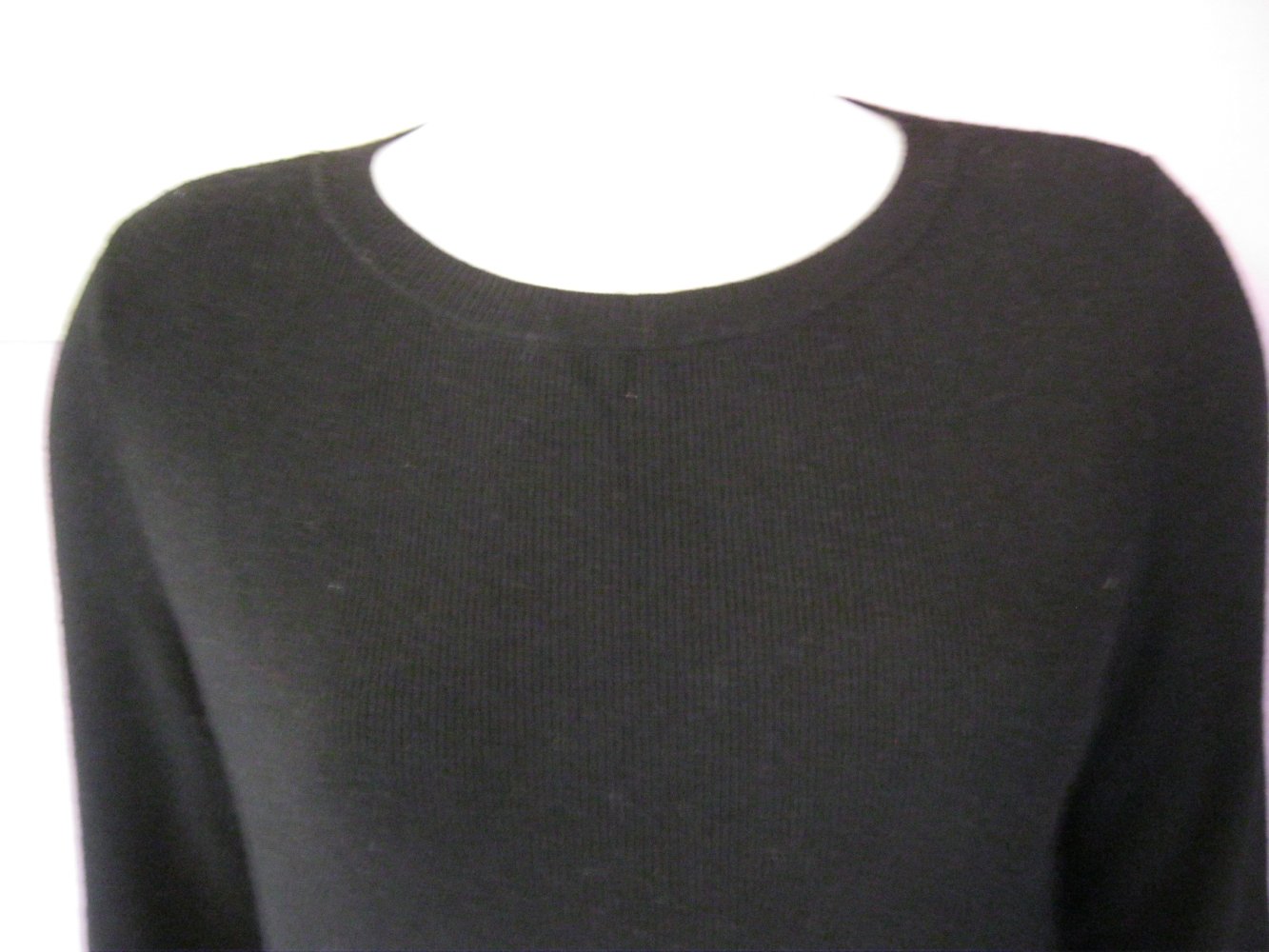 Darling Harbour Feinstrick Pullover 3/4-Arm Schwarz Wolle/Alpaka M