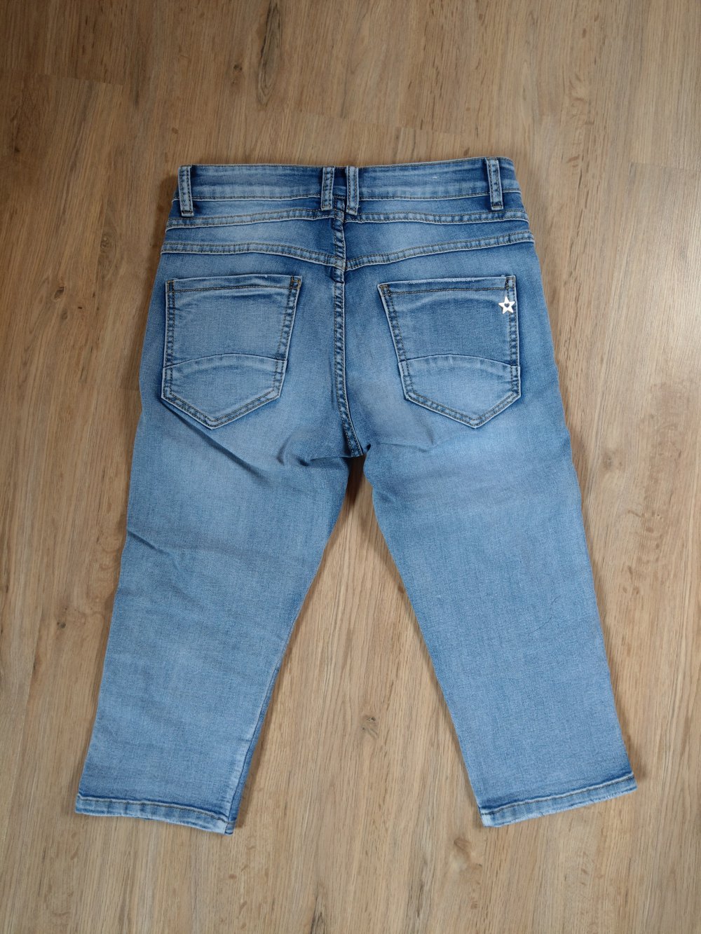 Caprihose Jeans Hose blau Jewelly