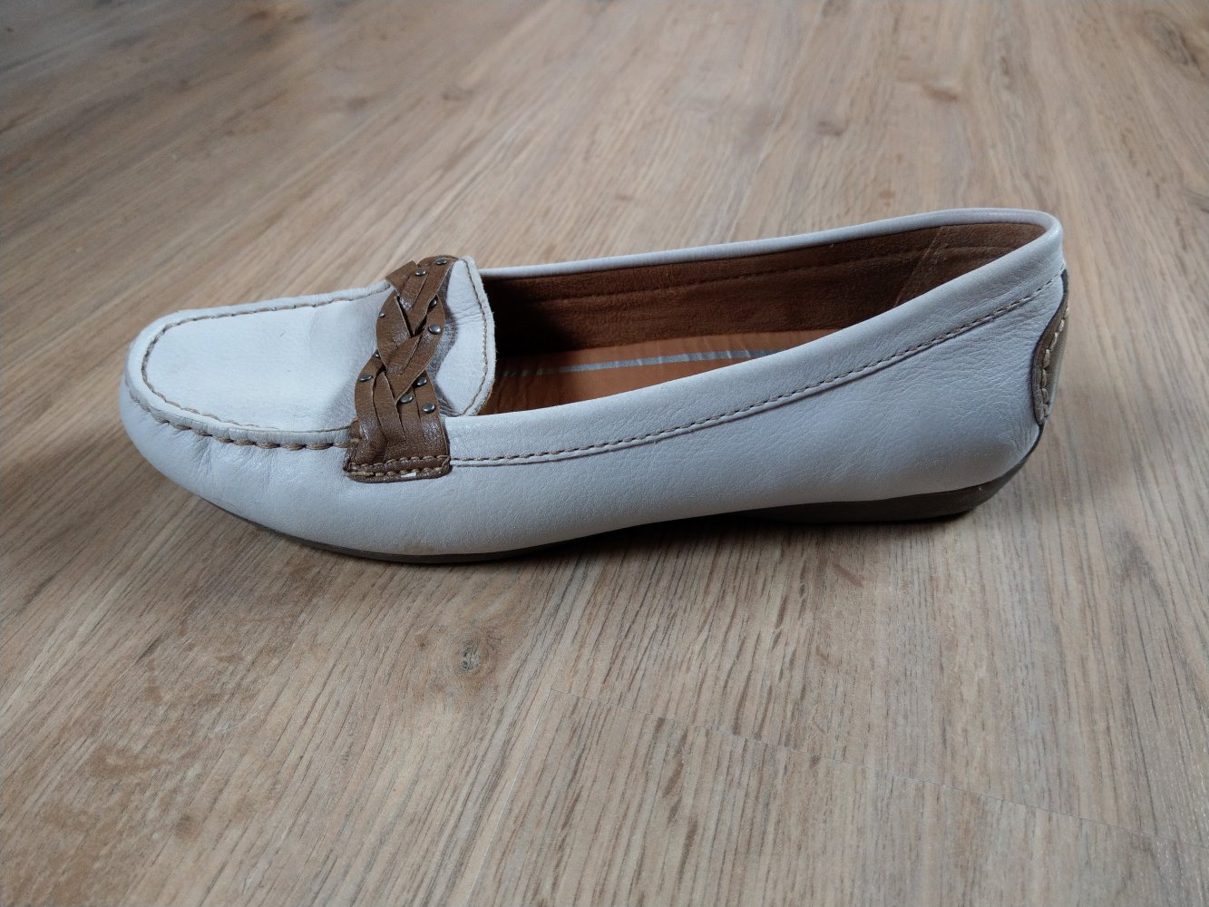 Ballerinas Schuhe beige creme Bonita 