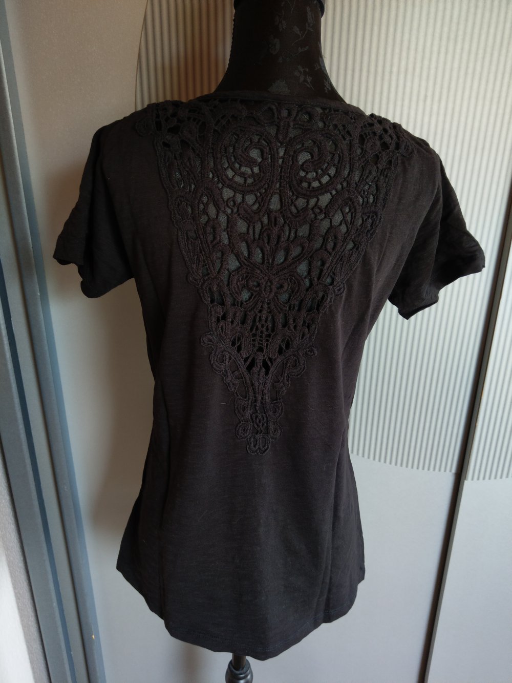 T-Shirt schwarz Spitze Gina Benotti 