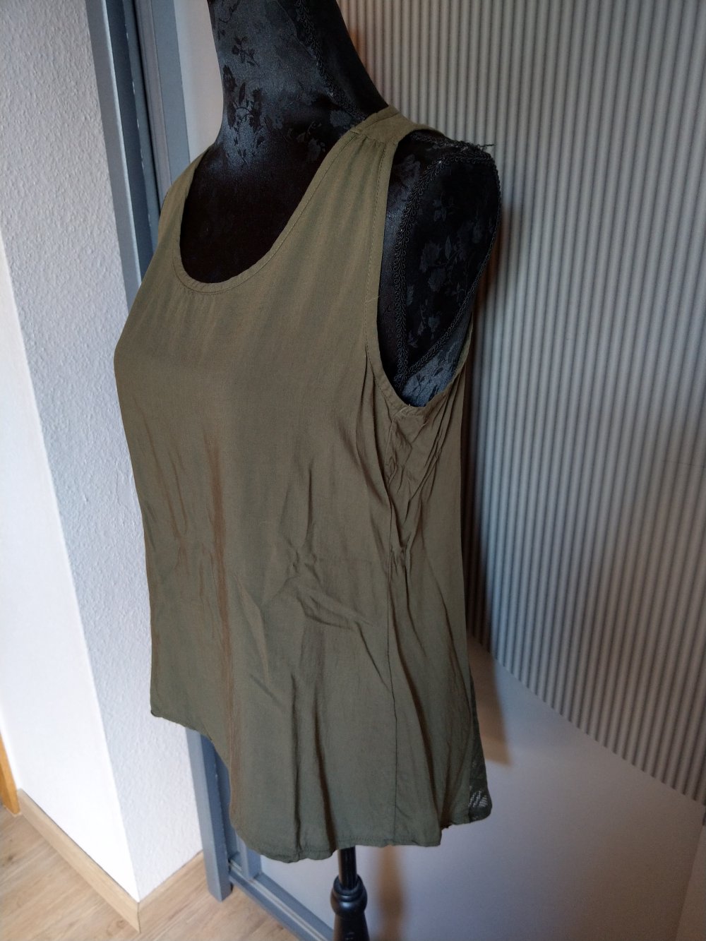 Top Shirt Khaki Spitze Yessica