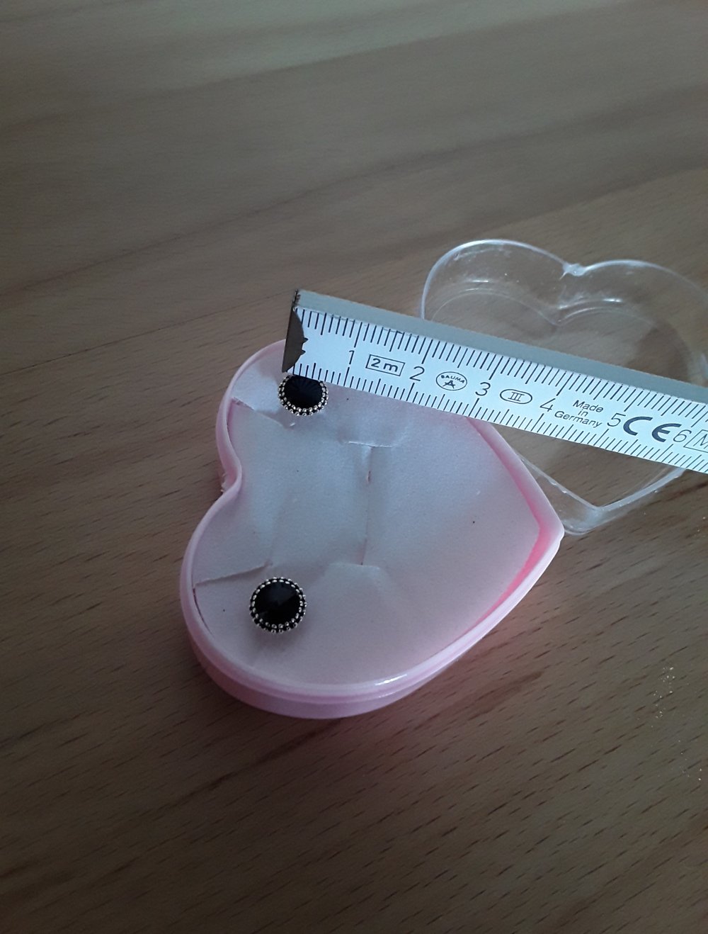 Verkaufe meine echt Silber Ohrstecker mit schwarzen Steinen