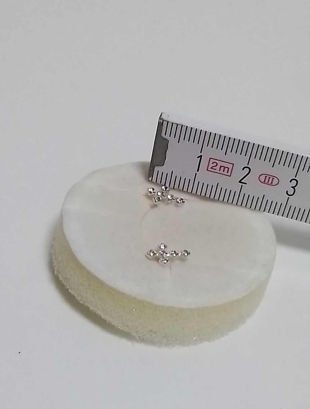 Echt Silber Ohrstecker / Kreuz