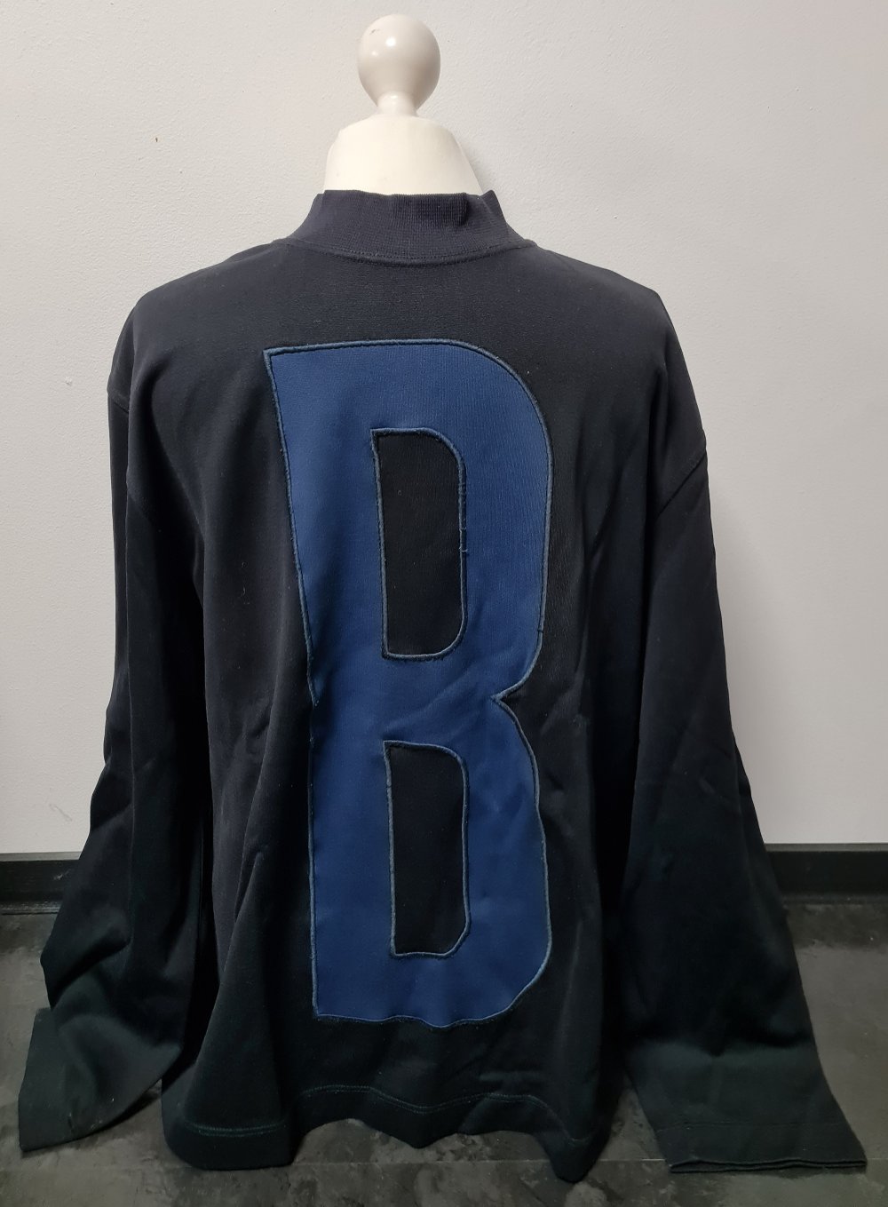 Pullover, Pulli, Oberteil, Ikkembergsbikk schwarz-marineblau, Größe XXL gebraucht