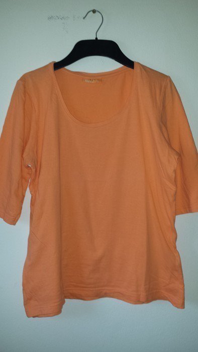 Basic-Shirt, orange, 44, 3/4-Ärmel