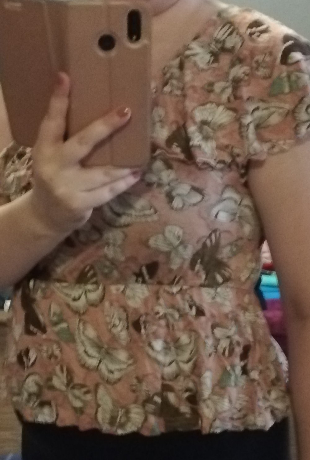 Asymmetrisches Schmetterlingstop, H&M, Gr.36, selten getragen