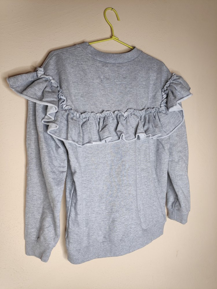 Sweatpullover mit Volants - Parisian - grau - 38