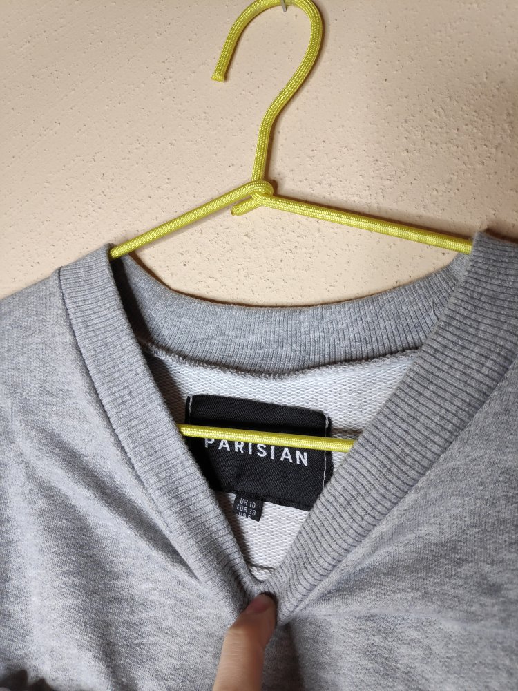 Sweatpullover mit Volants - Parisian - grau - 38