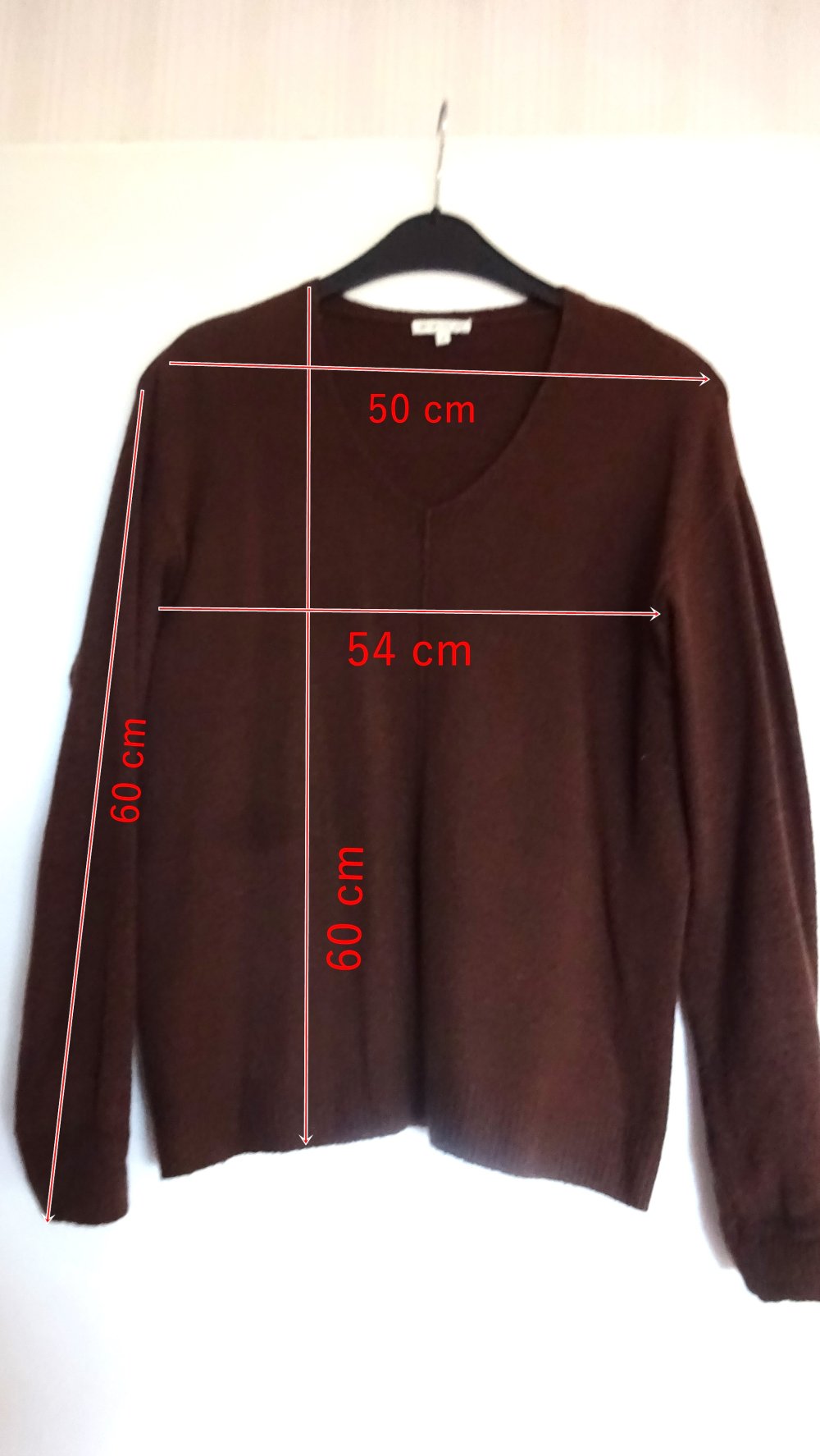 Langarmpullover in braun