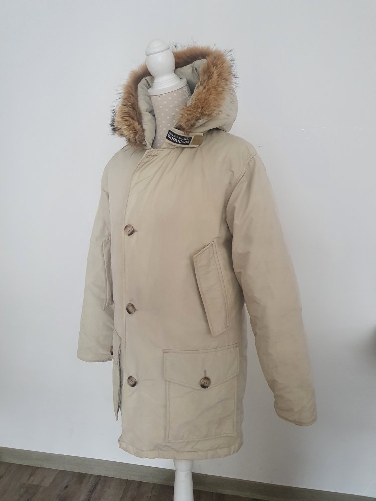 Woolrich Arctic Parker XS creme USA Fellbesetzung