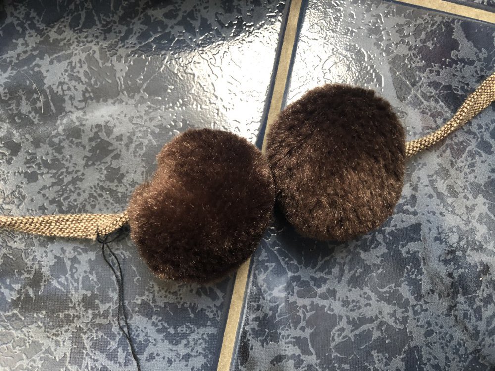 Wintermütze Pilotenmütze mit Kunstfell braun