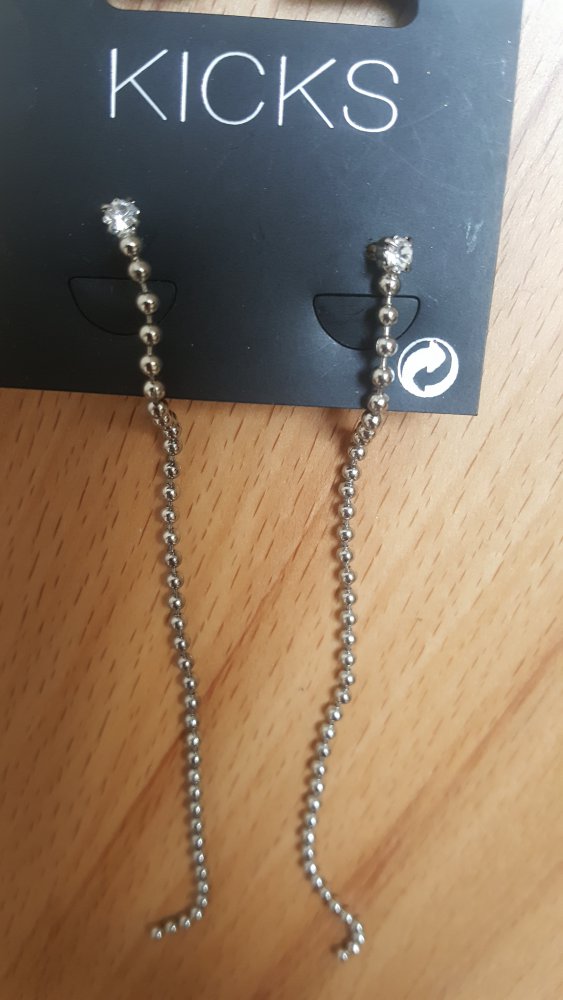 Ohrringe Ohrstecker Mottoschmuck silberfarben Accessoire ungetragen 