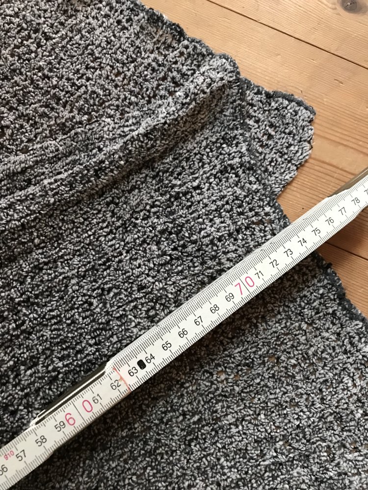 Schal Kuschelwolle Wolleschal Silbergrau meliert Unisex Rippstrick Fleece Strickchic