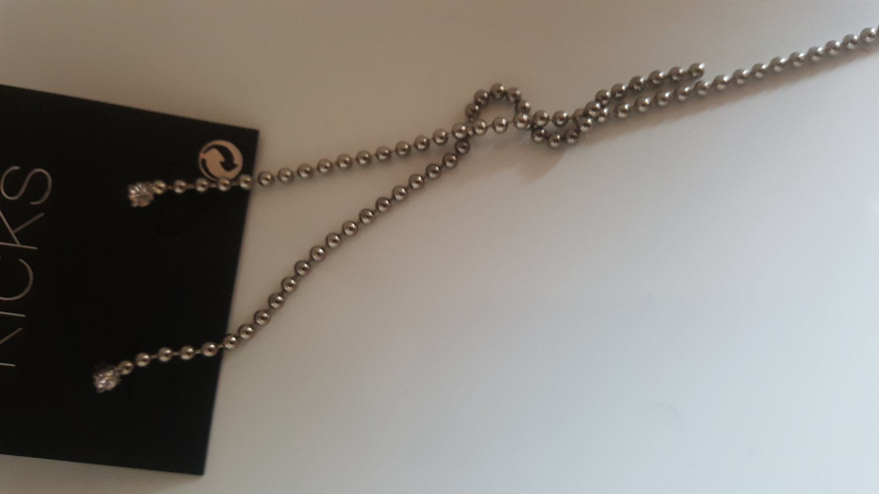 Ohrringe Ohrstecker Mottoschmuck silberfarben Accessoire ungetragen 