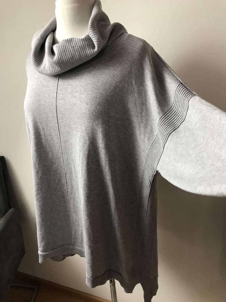 Pullover Plussize Verve Ami grey AMI Clothes XXL/50 hellgrau Rollkragen Turtleneck lässig 