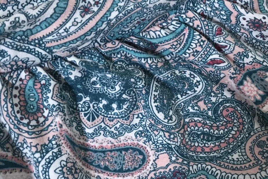 Homewear Sleepy Culotte 36 Schlafhose 7/8 Paisley Türkis Alooverprint