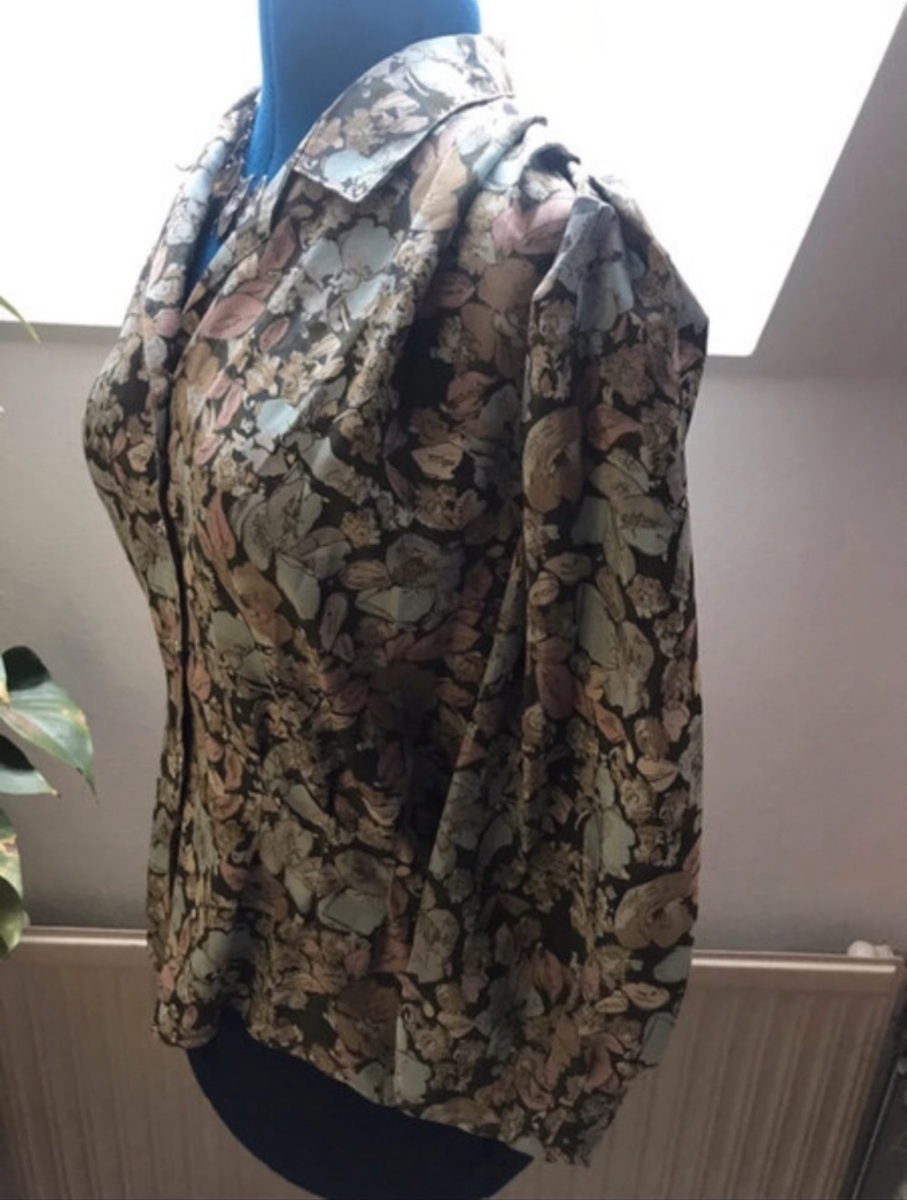 Oberteil Bluse Georgette Jacke Academic Dress Gigot Aestetic Unikat Nähwerk 42 Rockabella Aerea Kostümblazer Halbarm 