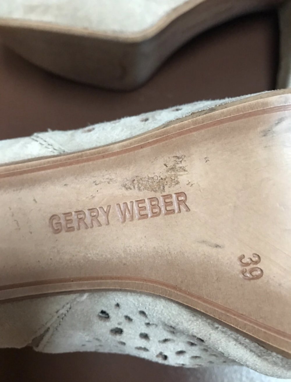 High Heels Stiefelette Markenware 39,5 Softboots Stiefelette beige Gerry Weber 