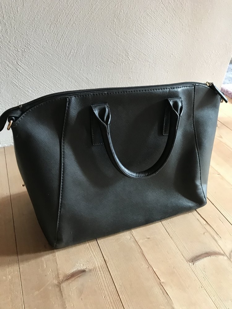 Tasche Shopper Bag Buissiness Handtasche Kofferbag schwarz Weekender 