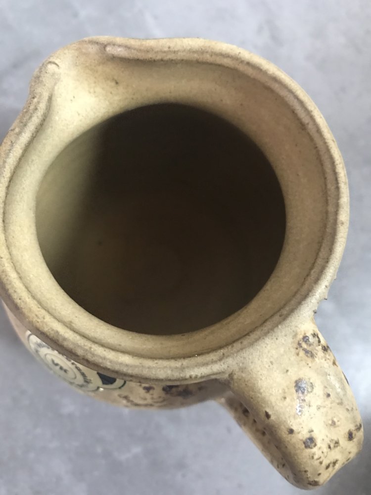 Vase Henkelkrug Tischdeko Keramik Studio Interieur Vintagelove Deko Gefäß ungenutzt