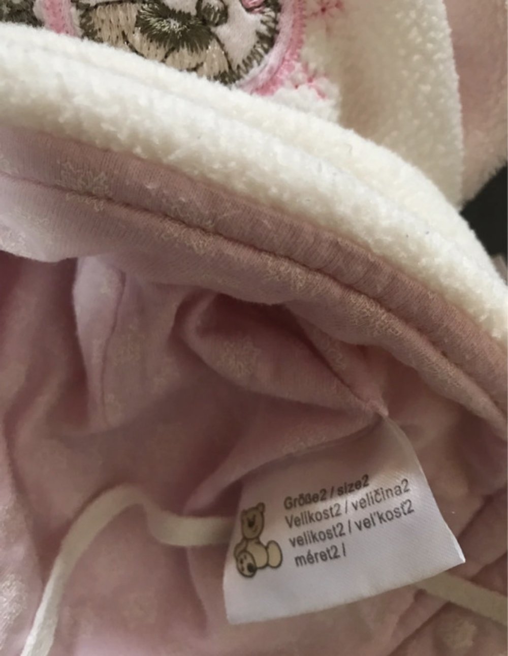 Babymütze Kapuze Kuschelig Girlie Größe 2 Mütze Bommelmütze