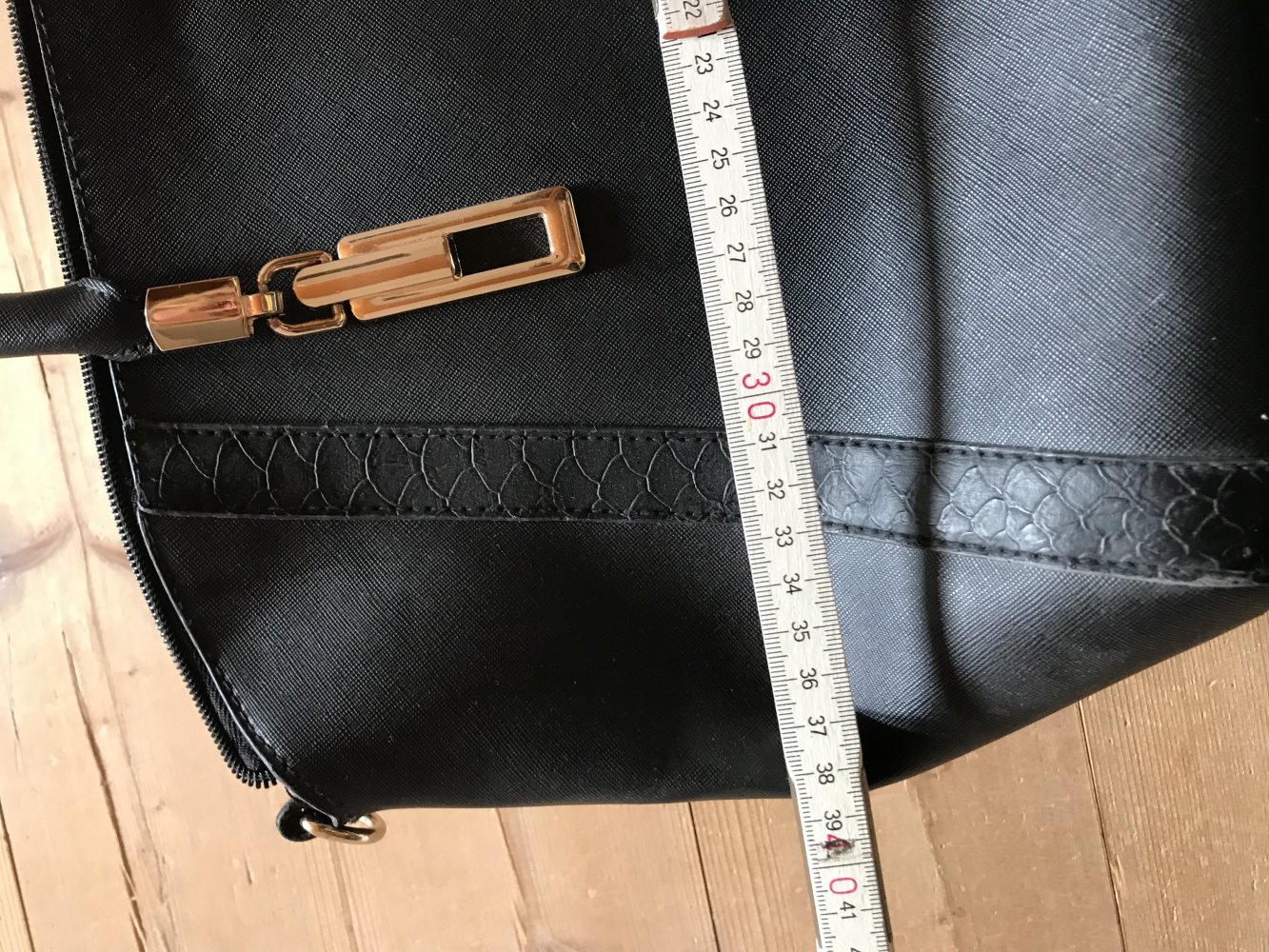 Tasche Shopper Bag Buissiness Handtasche Kofferbag schwarz Weekender 