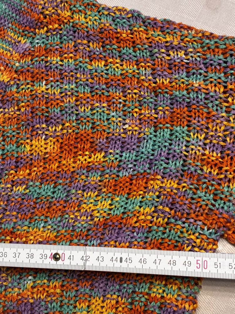 Cardigan Onesize Kurzweste Langarm Kimono 38 Strick Multicolor 