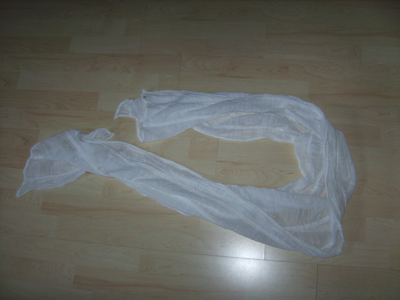 Halstuch, Schal, Leinenoptik, Shabby Retro weiss, Landhaus Style, Tuch weiß, Schaltuch , Leinentuch Tracht