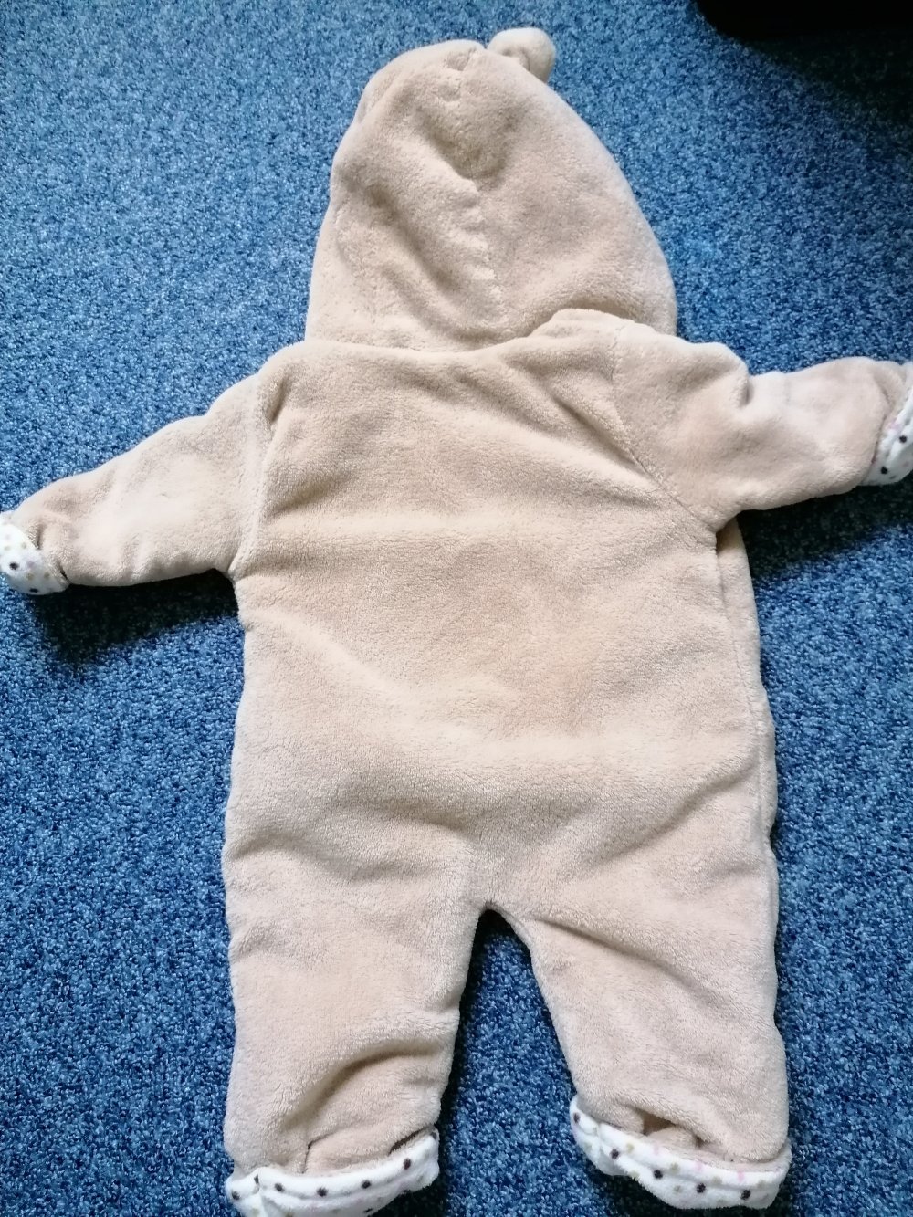 Warmer Kuschelanzug Overall 50 56 ergee, kik Eichhörnchen braun rosa Punkte