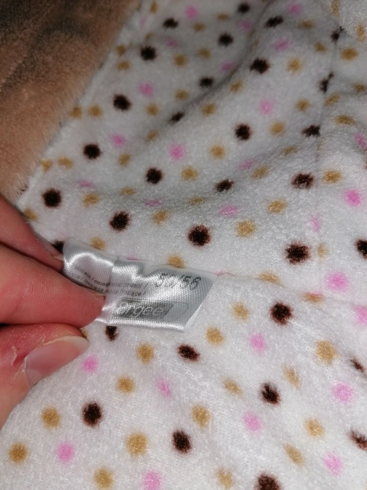 Warmer Kuschelanzug Overall 50 56 ergee, kik Eichhörnchen braun rosa Punkte