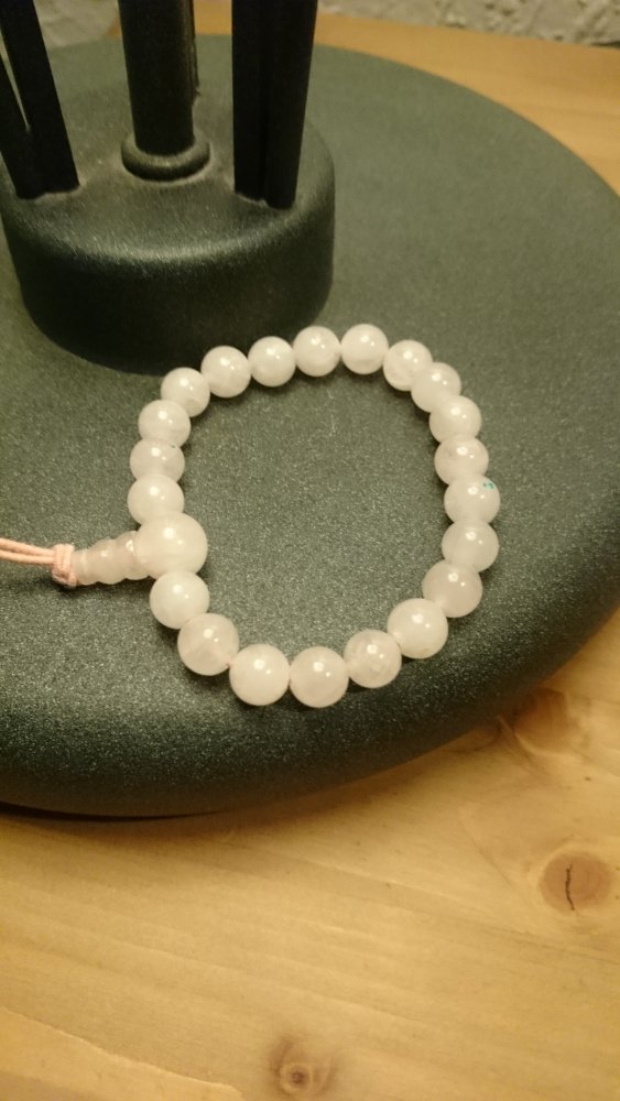 Rosaquarz Edelstein Armband 