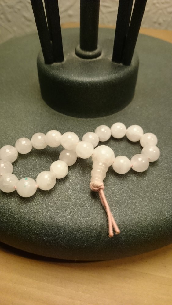 Rosaquarz Edelstein Armband 