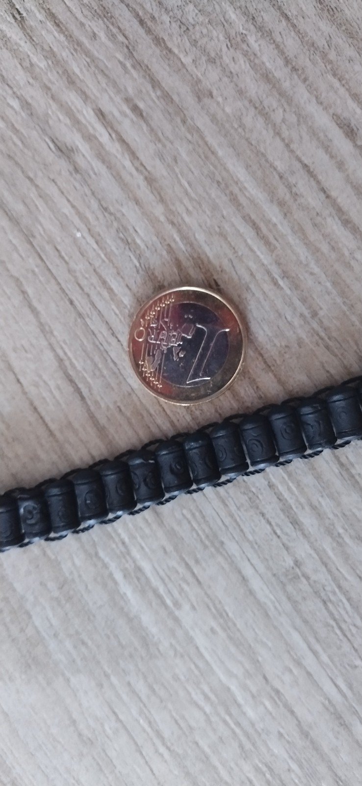 Armband schwarz mit einzelnen Gliedern