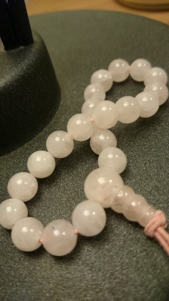 Rosaquarz Edelstein Armband 