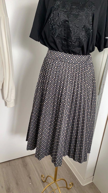 NEU * 60er Retro- Style * Rauten * Pliseè- Falten * Gummizug Midi- Rock 