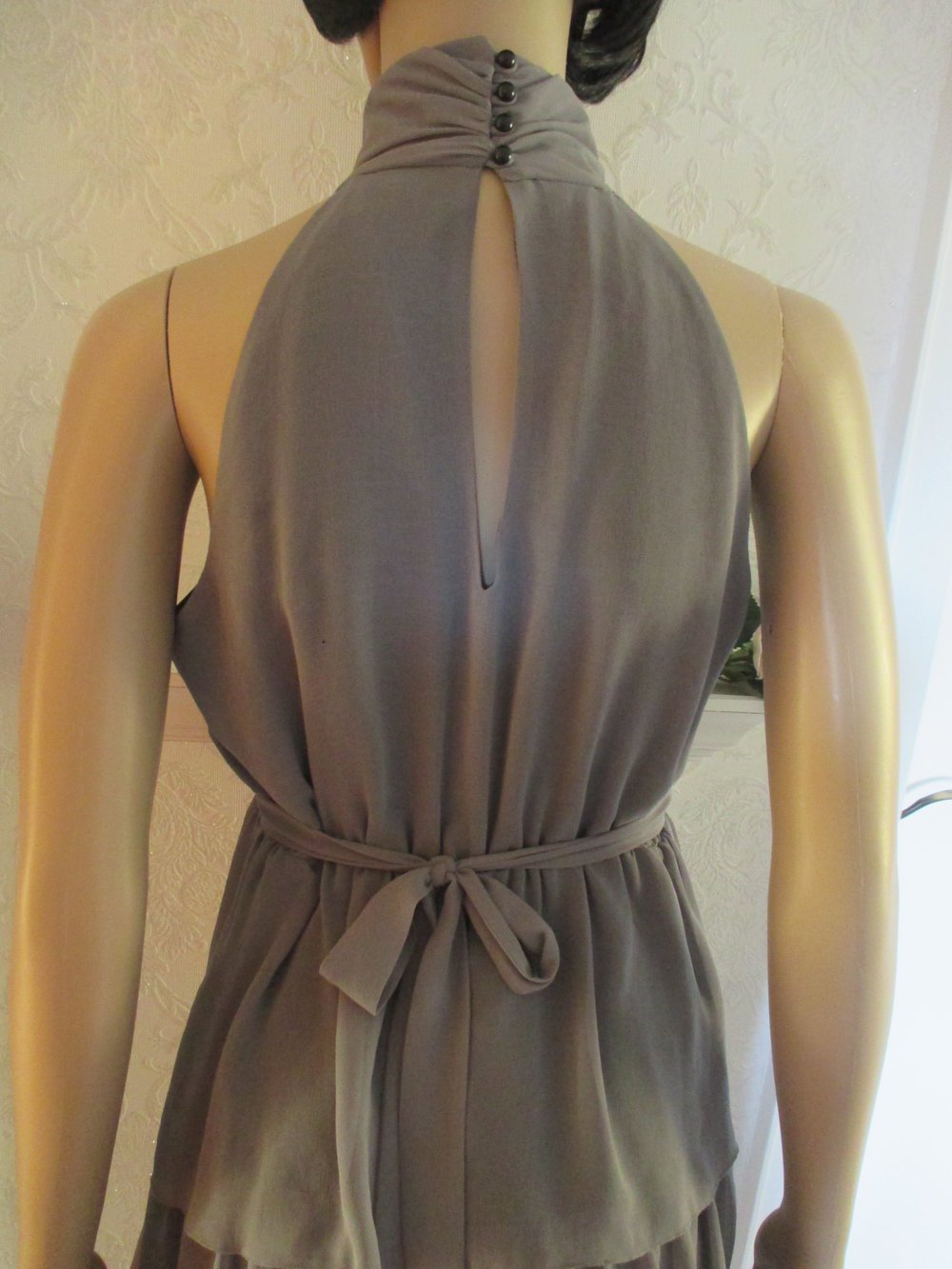 NEU * Edel * Abi- Ball * Ausgeh * Anlass * Cocktail * Seiden- Chiffon * Stufen * Mini- KLEID 