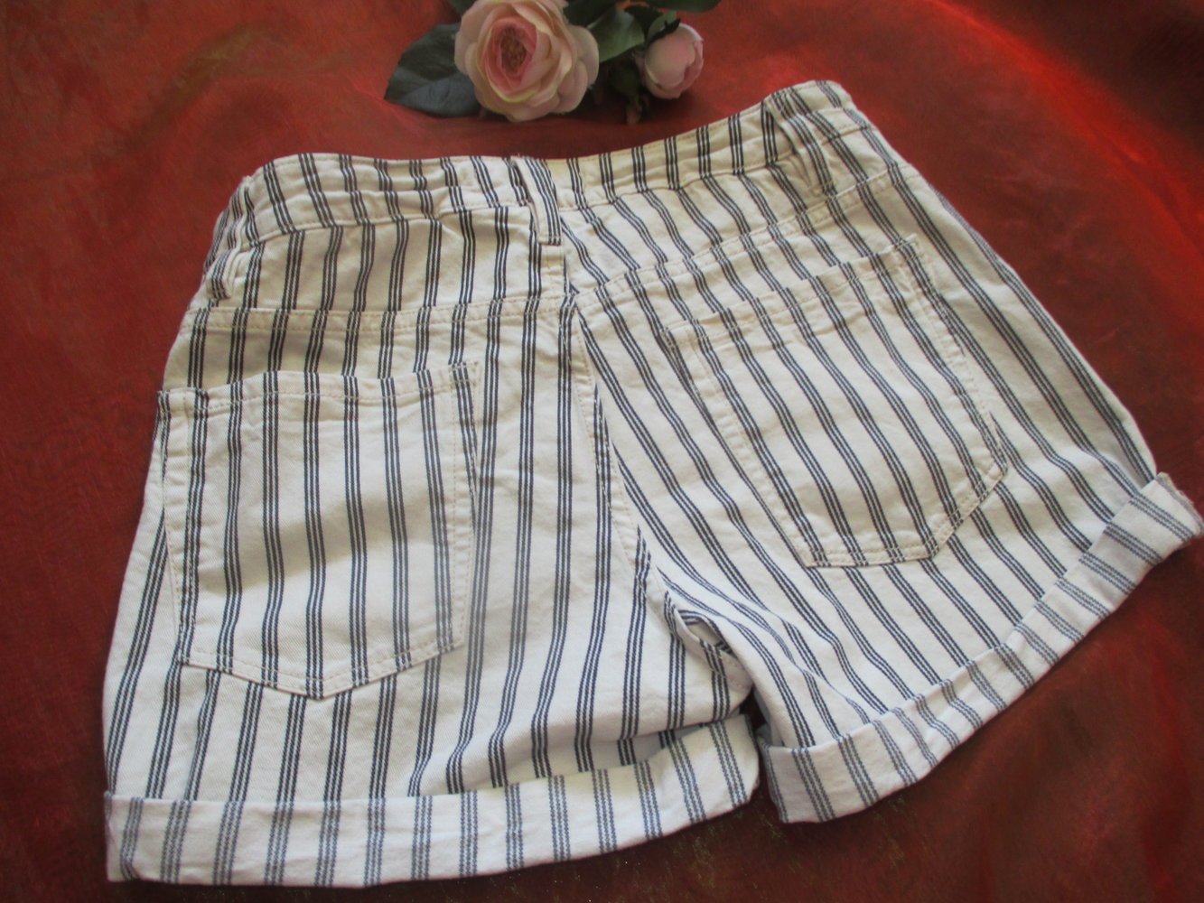 NEU * Marine * Navy * Maritim * Sailor * Knackpo * Streifen * Jeans * Bermuda- Short * Hotpants * Hose 