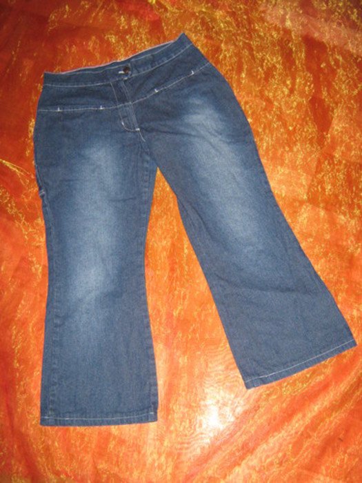 NEUw * Stylisch * sexy * Original VINTAGE * 7/8 * Stiefel * Capri * Chino * High Waist * Jeans- Hose ''Explorer'' Gr. 40/ M * blau *