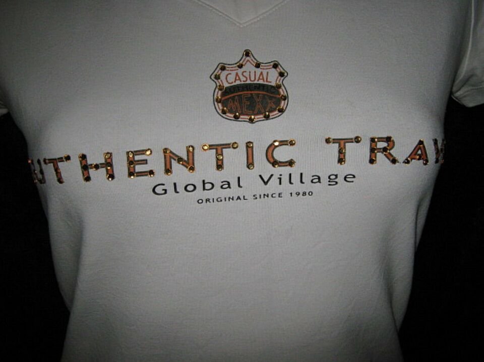 NEUw * Ausgefallen * edel * Swarovski * Glitzer * Kristalle * Kurzarm * T- SHIRT 