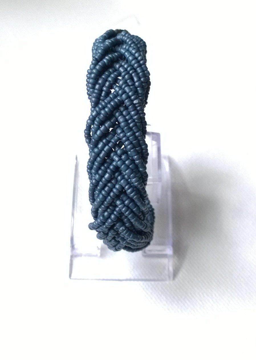 Armband, maritim, geflochten, blau