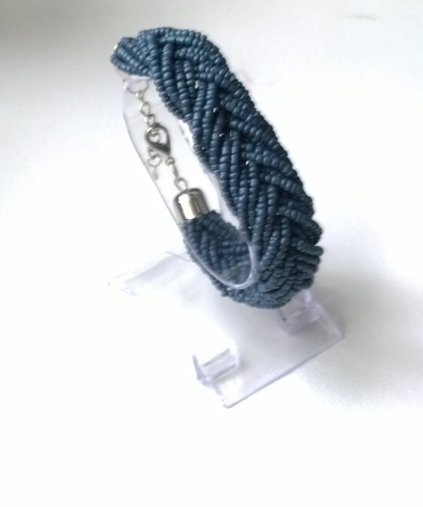 Armband, maritim, geflochten, blau