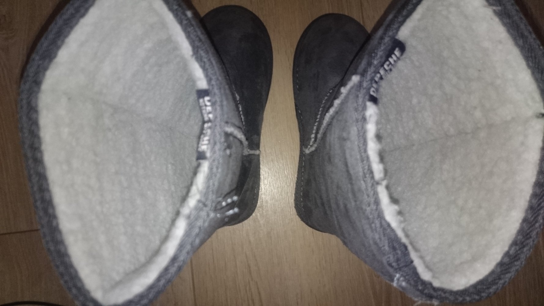 graue Teddyfell Stiefel