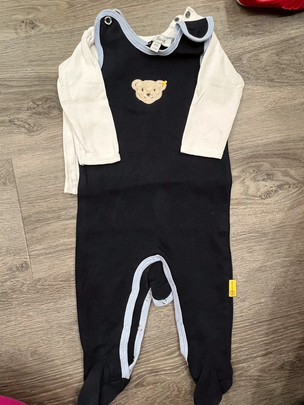NEU * Baby * BOY oder auch GIRL * Unisex * 3D Bären * Applikation- Stickerei * Einteiler * Strampler * Strampelanzug * Schlafanzug * Jumpsuit 