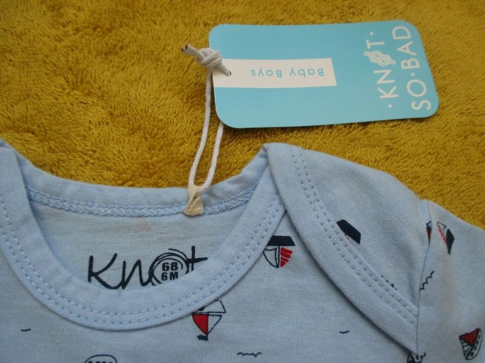 NEU mit ETIKETT * Niedlich * Baby * BOY oder auch GIRL * Unisex * Sailor Marine * Maritim * Boote * Einteiler * Schlafanzug 