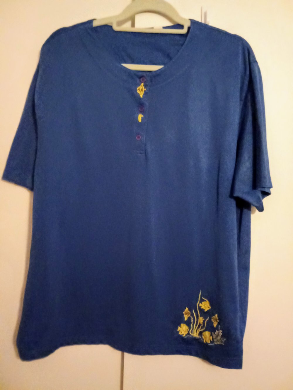 T-Shirt blau Vintage 90's